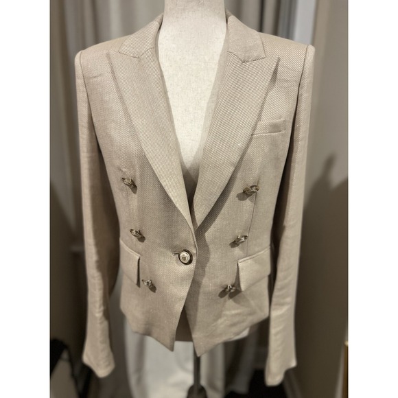 Veronica Beard Jackets & Blazers - Veronica Beard Women's Blazer Linen Blend Size‎ 8 Tan